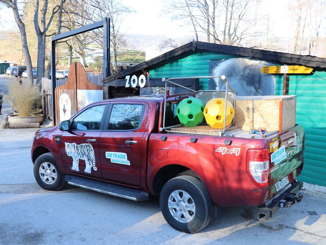 Besonderes wie Spielbälle wurden aus der Schweiz mitgebracht, Baumaterialien direkt vor Ort eingekauft.